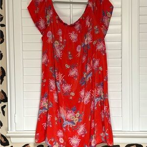 Forever 21 Red Flutter Sleeve Sundress